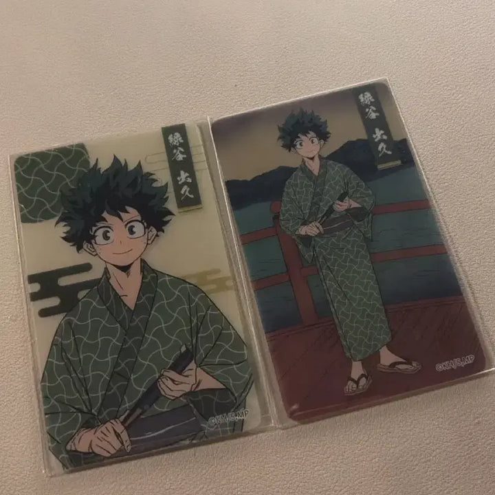 [BUNJANG] Izuku Midoriya Onsen Clear Card Set / 미도리야 이즈쿠 온천 투명 카드