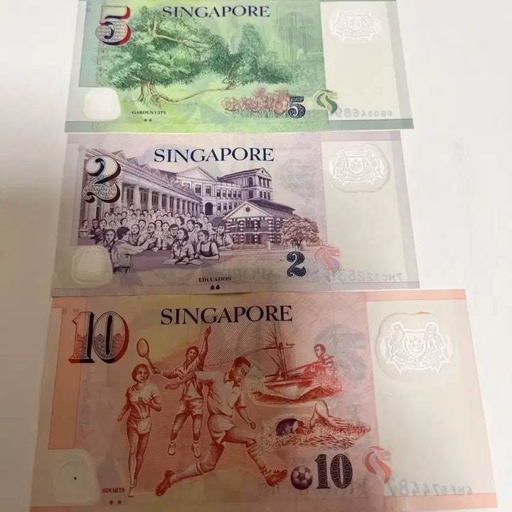 [BUNJANG] Singapore Portrait Series Banknotes 3-Denomination Set / 싱가포르 초상 시리즈 지폐 3종 세트