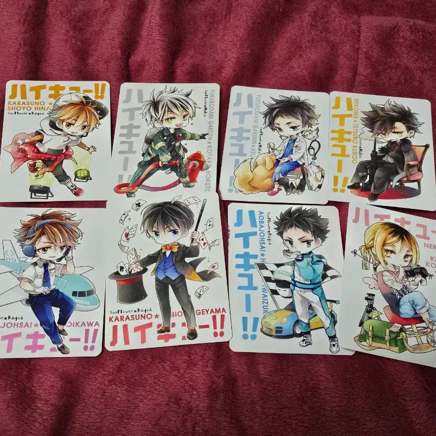 [BUNJANG] Haikyu!! Character Concept Postcard Bundle Set / 하이큐 직업컨셉 엽서