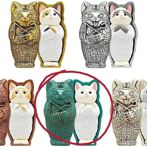 [BUNJANG] Egyptian Mummy Cat Gacha New / 이집트 미라 고양이 가챠 새상품