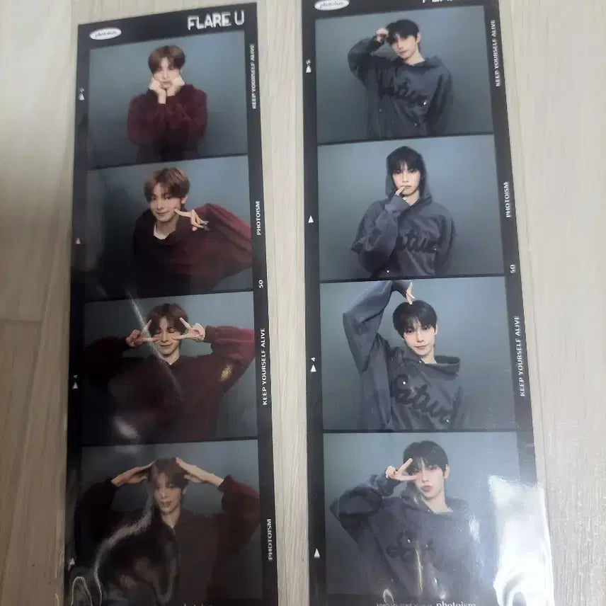 [BUNJANG] FlareU Choi Ripwoo Kang Woojin Bundle Set Photorealism Snappism Four-Cut Photos / [일괄] 플레어유 최립우 강우진 포토이즘 스내피즘 네컷사진 판매 처분 양도