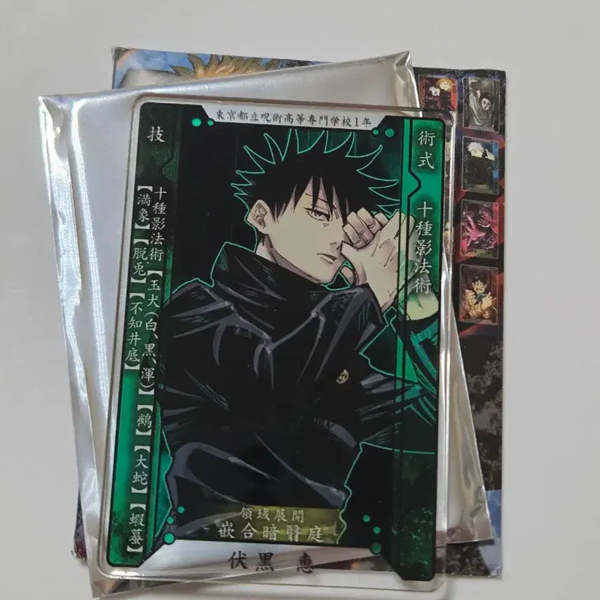 [BUNJANG] Jujutsu Kaisen Fushiguro Megumi Status Card Collection Vol. 1 / 주술회전 스테이터스 카드 컬렉션 1탄 후시구로 메구미
