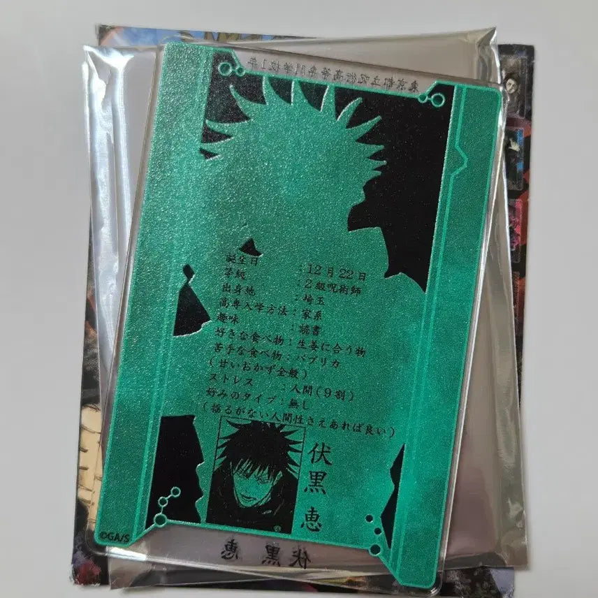 [BUNJANG] Jujutsu Kaisen Fushiguro Megumi Status Card Collection Vol. 1 / 주술회전 스테이터스 카드 컬렉션 1탄 후시구로 메구미