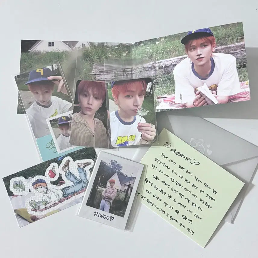 [BUNJANG] BoyNextDoor Riwoo Collect Book Vol. 3 Weverse POB Photocard Sticker Set / 보이넥스트도어 보넥도 리우 콜렉트북 콜북 vol.3 위버스 특전 포카 스티커 세트