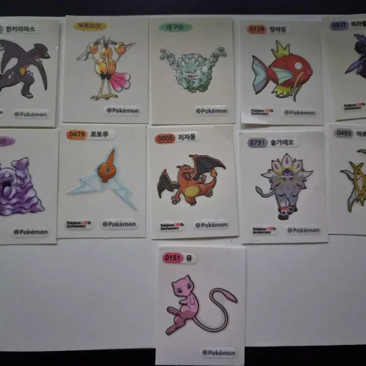 [BUNJANG] Pokemon Stickers Bundle Set (13 pcs) / 포켓몬 띠부씰 (13개 일괄)