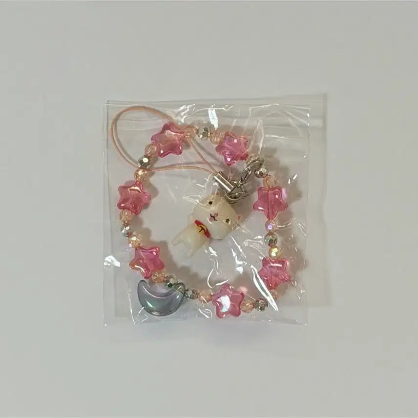 [BUNJANG] Full Moon Wo Sagashite Staricch Strap Keychain (Magazine Appendix) / 달빛천사 리본 잡지 부록 타토 스트랩 키링