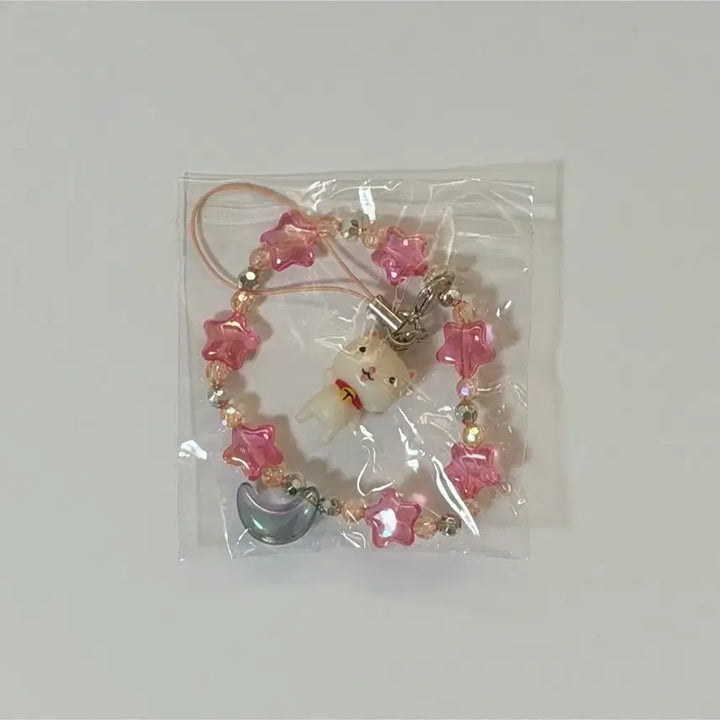 [BUNJANG] Full Moon Wo Sagashite Staricch Strap Keychain (Magazine Appendix) / 달빛천사 리본 잡지 부록 타토 스트랩 키링