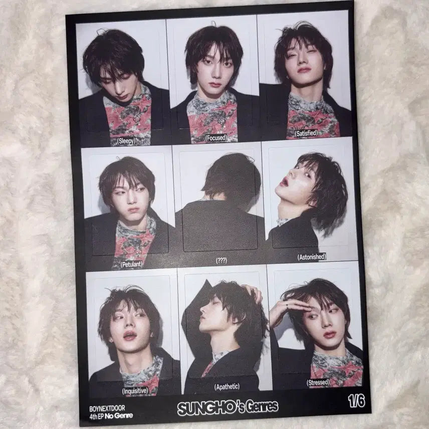 [BUNJANG] BOYNEXTDOOR Sung Ho No Genre Album Sticker Set / 보넥도 성호 스티커 노장르 앨범 구성품