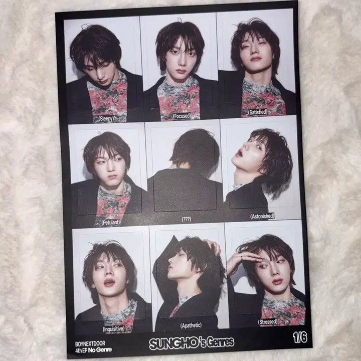 [BUNJANG] BOYNEXTDOOR Sung Ho No Genre Album Sticker Set / 보넥도 성호 스티커 노장르 앨범 구성품