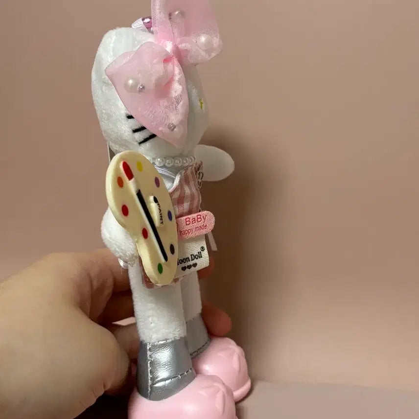 [BUNJANG] Hello Kitty Doll Paint Palette Keychain / 헬로키티 인형 페인트 팔레트 키링