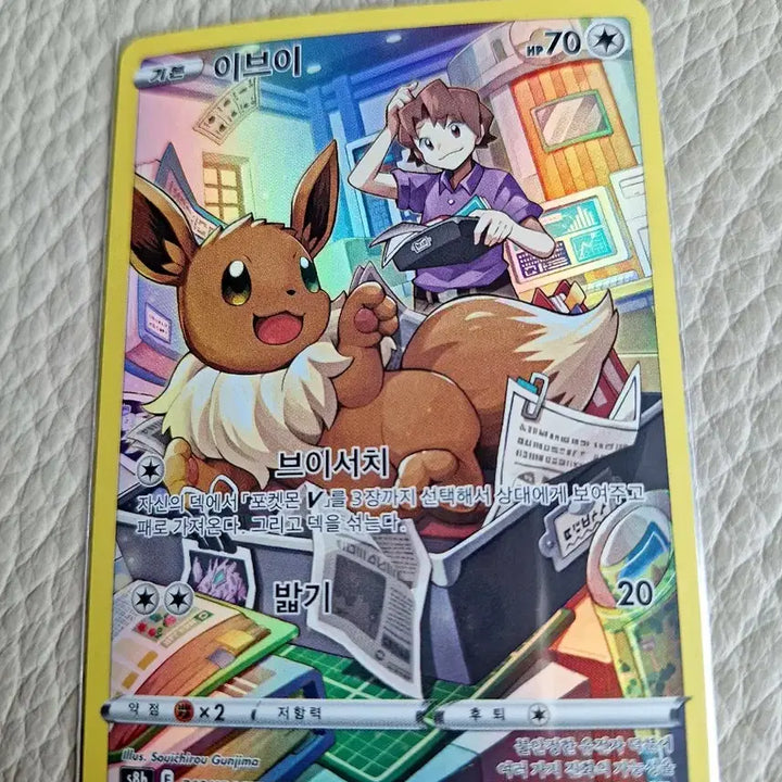 [BUNJANG] Pokemon Card Eevee CHR / 포켓몬카드 이브이 CHR