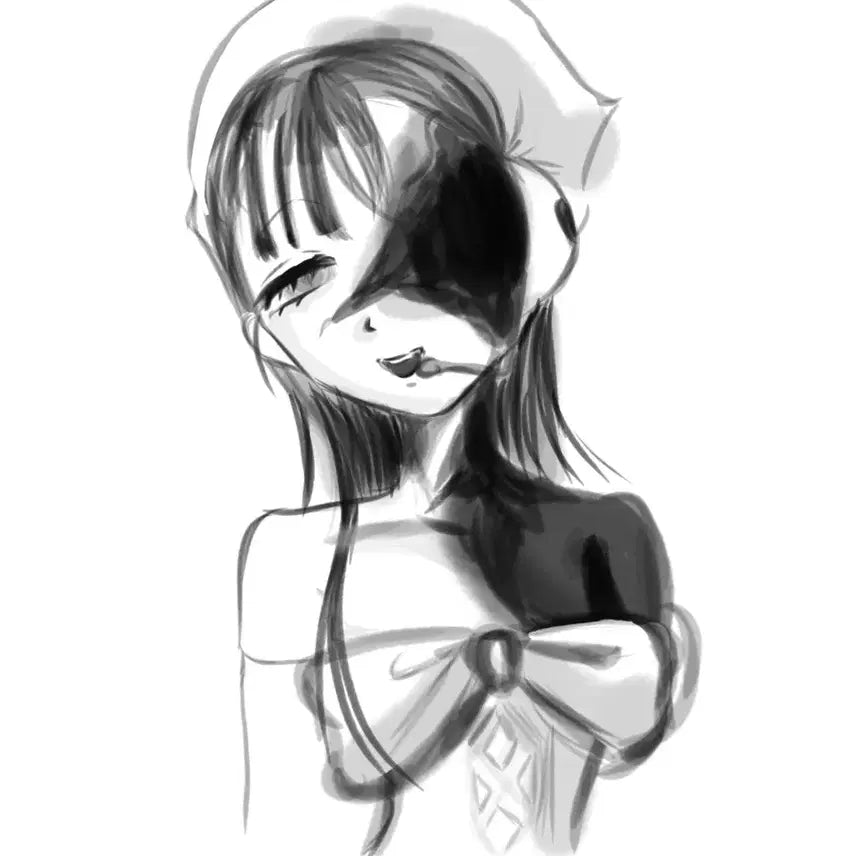 [BUNJANG] Bust Commission (Black &amp; White Shading) / 0.25 반신 커미션