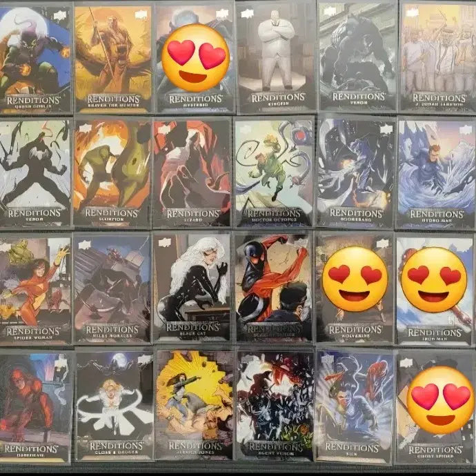 [BUNJANG] Upper Deck Marvel Renditions Spider-Man Card Bundle Set (67 Cards) / 2024 어퍼덱 마블 렌디션즈 스파이더맨 카드 (67장 일괄)