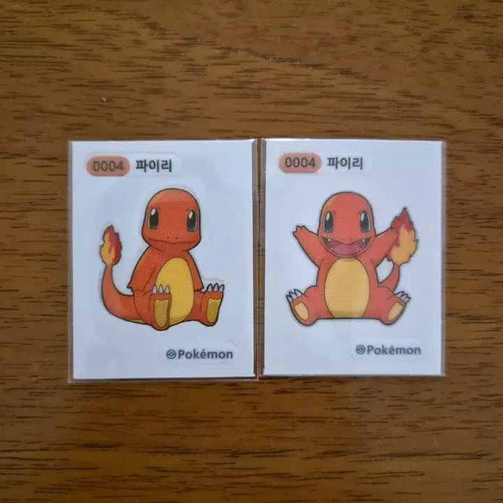 [BUNJANG] Pokemon Charmander 2 Types Sticker Set / 포켓몬 파이리 2종 띠부씰
