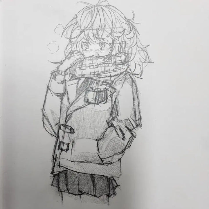 [BUNJANG] Custom Hand-Drawn Portrait Illustration / 손그림 그려드립니디
