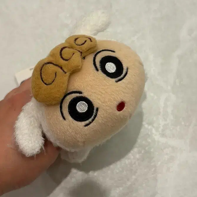 [BUNJANG] Crayon Shin-chan Chibi Characters Shiro &amp; Nino Plush Keychain / 짱구는못말려 짱아흰둥이인형, 키링