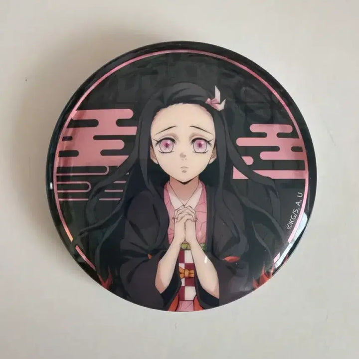[BUNJANG] Demon Slayer: Mugen Train Arc Random Can Badge (A) - Nezuko / 귀멸의 칼날 팝업(무한성편/랜덤 캔뱃지(A)) 네즈코