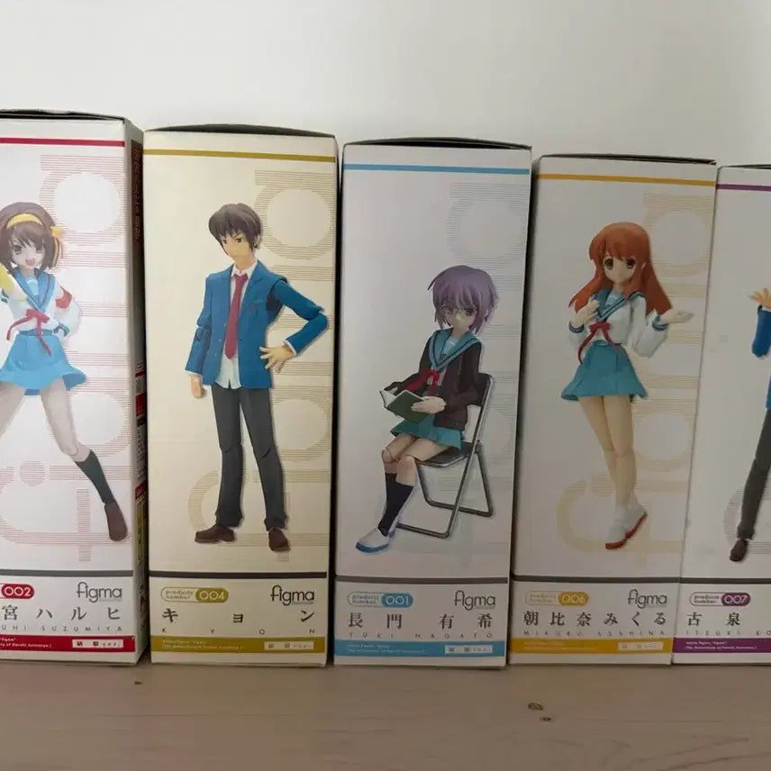 [BUNJANG] The Melancholy of Haruhi Suzumiya Figma Bundle Set / 스즈미야 하루히의 우울 피그마 중고 일괄