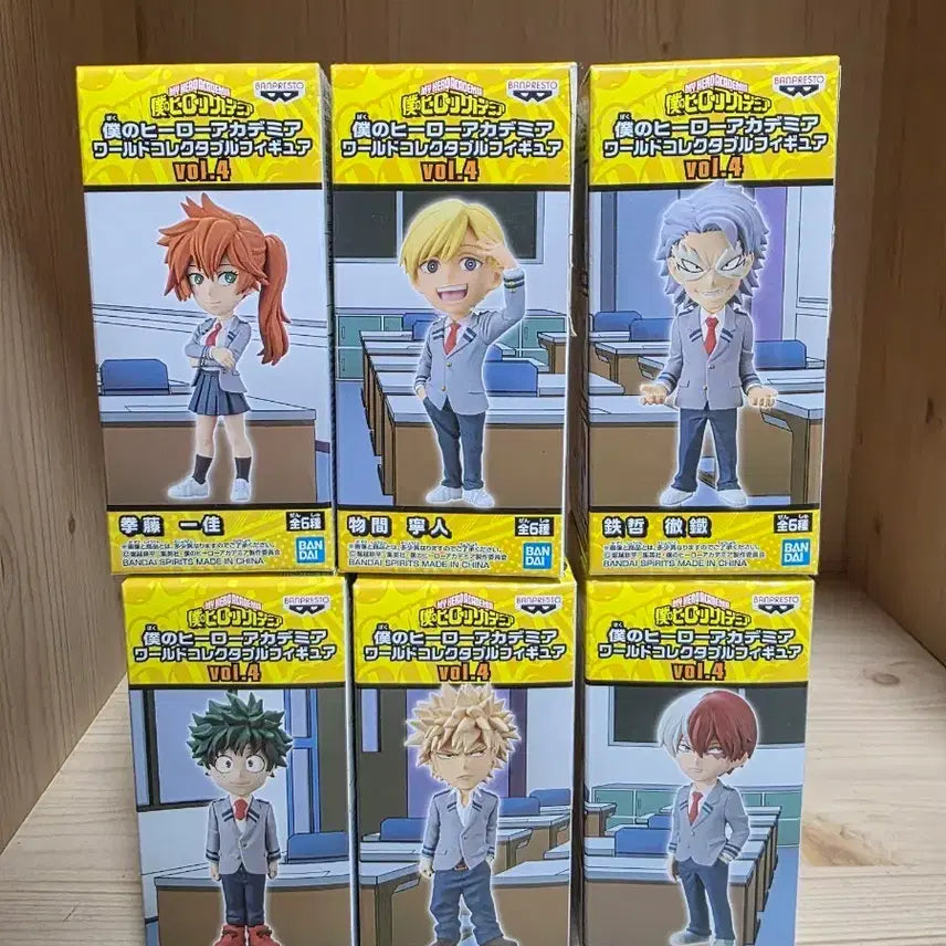 [BUNJANG] My Hero Academia World Collectable Figure Vol. 4 (Set of 6) / (정품,미개봉)나의 히어로 아카데미아 월드 콜렉터블 피규어 vol.4