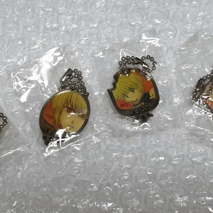 [BUNJANG] Hunter x Hunter Kurapika Visual Metal Keychain Classic Gacha Set (4 pcs) / 헌터헌터 크라피카 비주얼 메탈 키링 고전 가챠 4개