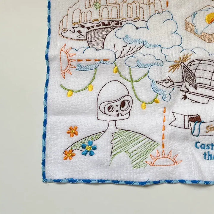 [BUNJANG] Studio Ghibli Castle in the Sky Handkerchief / 지브리 천공의 성 라퓨타 손수건