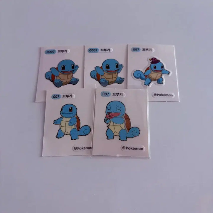[BUNJANG] Pokemon Stickers Set - Squirtle / 포켓몬 띠부씰 꼬부기 세트
