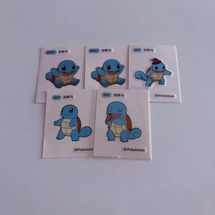 [BUNJANG] Pokemon Stickers Set - Squirtle / 포켓몬 띠부씰 꼬부기 세트