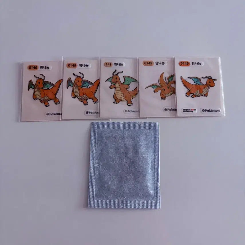 [BUNJANG] Pokemon Dragonite Sticker Set / 포켓몬 띠부씰 망나뇽 세트