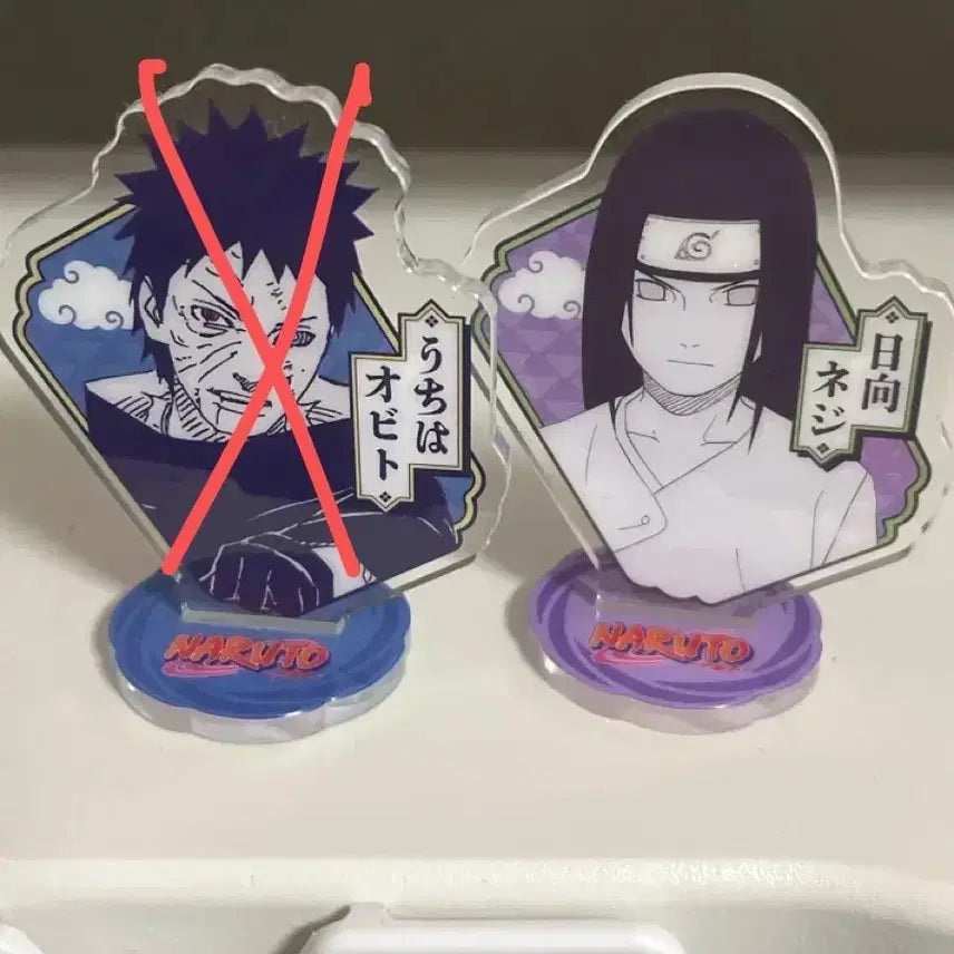[BUNJANG] Naruto Jump Shop China Mini Original Art Acrylic Stand (Obito/Neji) / 나루토 중국 점프샵 미니 원화 아크릴 (오비토/네지)