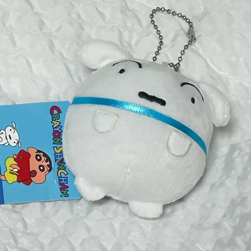 [BUNJANG] Crayon Shin-chan Whitey Ball Costume Doll Keychain / 택0,새상품) 짱구는 못말려 흰둥이 공 고스튬 인형 키링