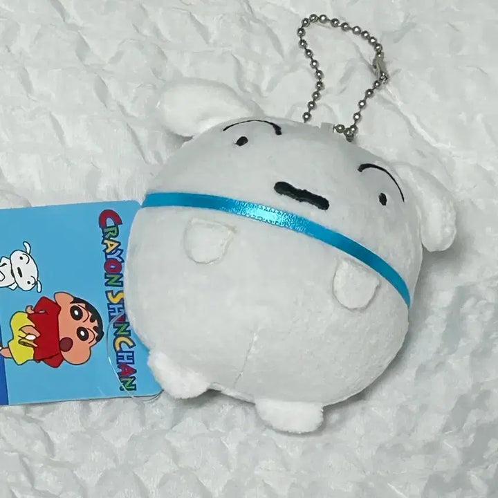 [BUNJANG] Crayon Shin-chan Whitey Ball Costume Doll Keychain / 택0,새상품) 짱구는 못말려 흰둥이 공 고스튬 인형 키링