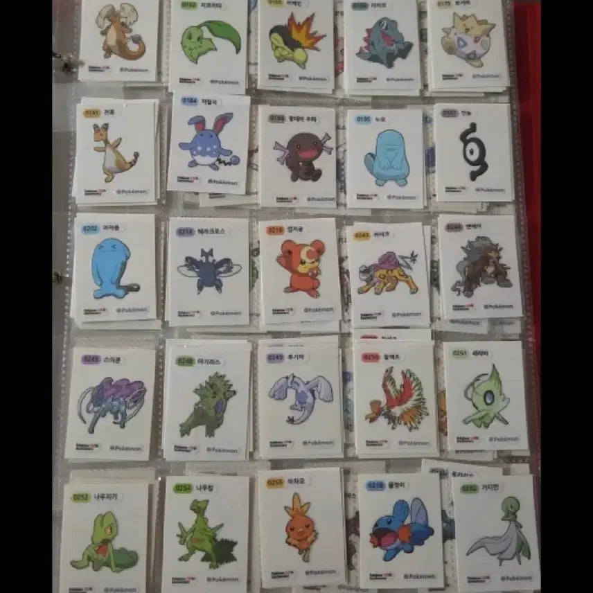 [BUNJANG] Pokemon Stickers Season 5 150-Piece Set / 2000부터 포켓몬 띠부씰 시즌5 개별판매