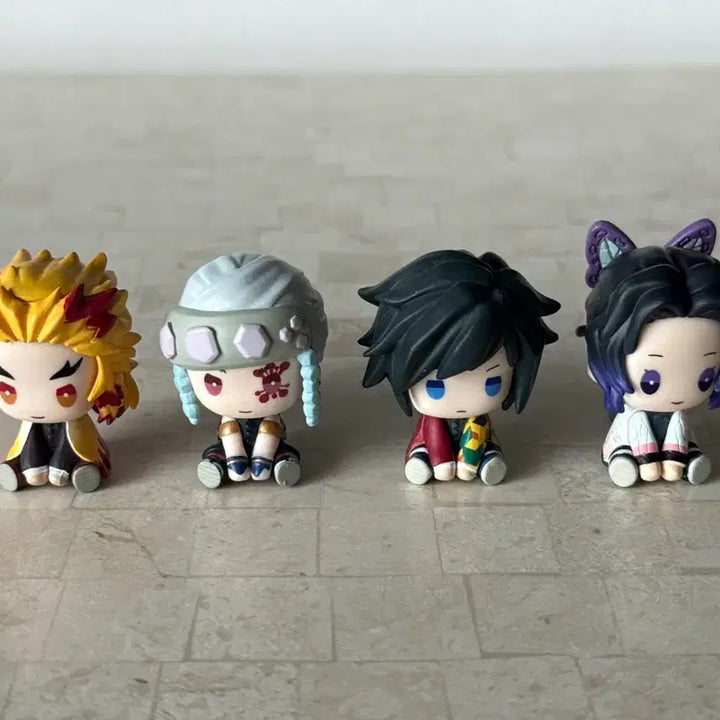 [BUNJANG] Demon Slayer: Kimetsu no Yaiba Gear Series Figures (Kyojuro Rengoku, Tengen Uzui, Giyu Tomioka, Shinobu Kocho) Set / 귀칼 태엽 렌고쿠 텐겐 기유 시노부