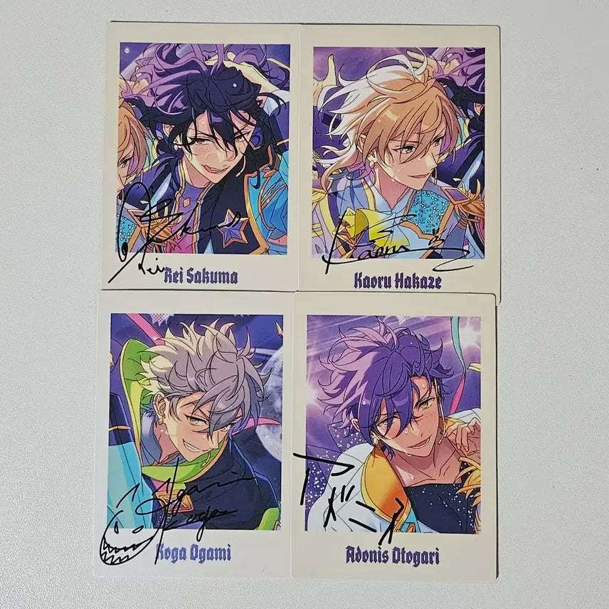 [BUNJANG] Ensemble Stars UNDEAD 10th Anniversary Pashacolle/Photocard Set (Rei, Kaoru, Koga, Adonis) / 앙스타 레이 카오루 코가 아도니스 언데드 10주년 파샤 파샷츠