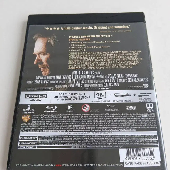 [BUNJANG] The Unforgiven 4K UHD Blu-ray / 언포기븐 4K UHD 블루레이
