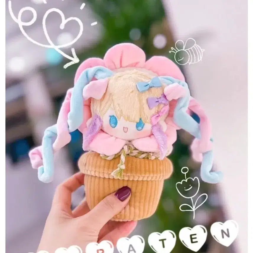 [BUNJANG] NCD (NeedGirl) Official 10cm Plush Doll Banjjakkongten / 니디걸 비공식 솜인형 반짝콩텐