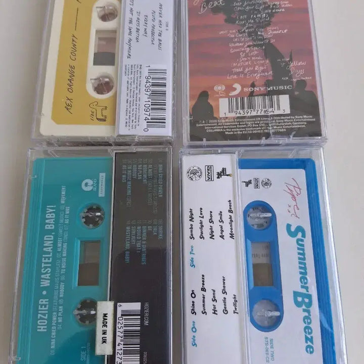 [BUNJANG] Cassette Tapes 4-Piece Bundle Set (Sealed) / (미개봉)카세트테잎 4장
