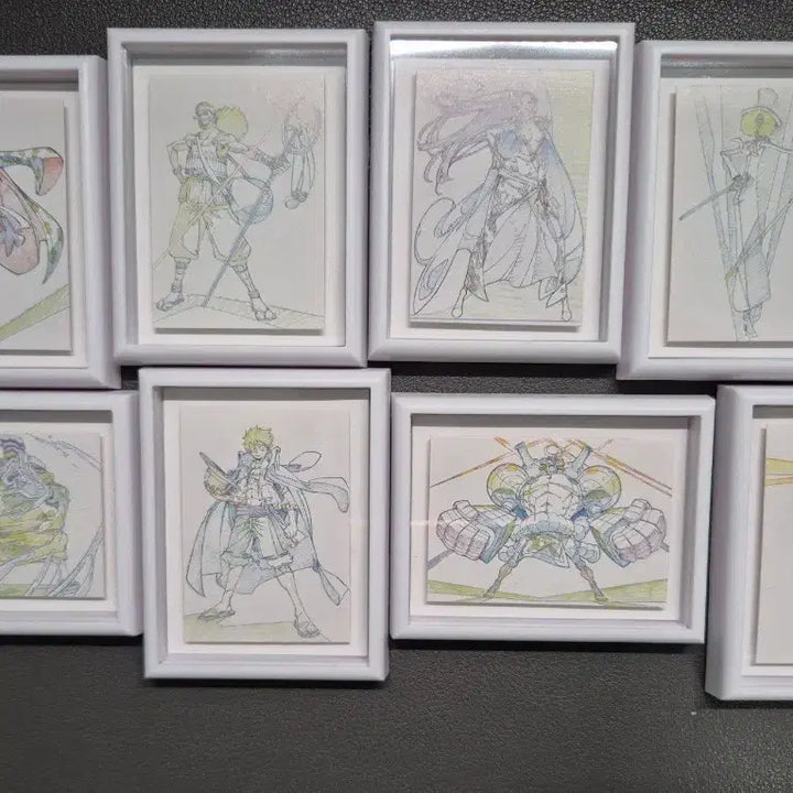 [BUNJANG] One Piece Original Art Magnet Set (Luffy and 7 Others) / 원피스 원화 마그넷 루피 등 8개 일괄