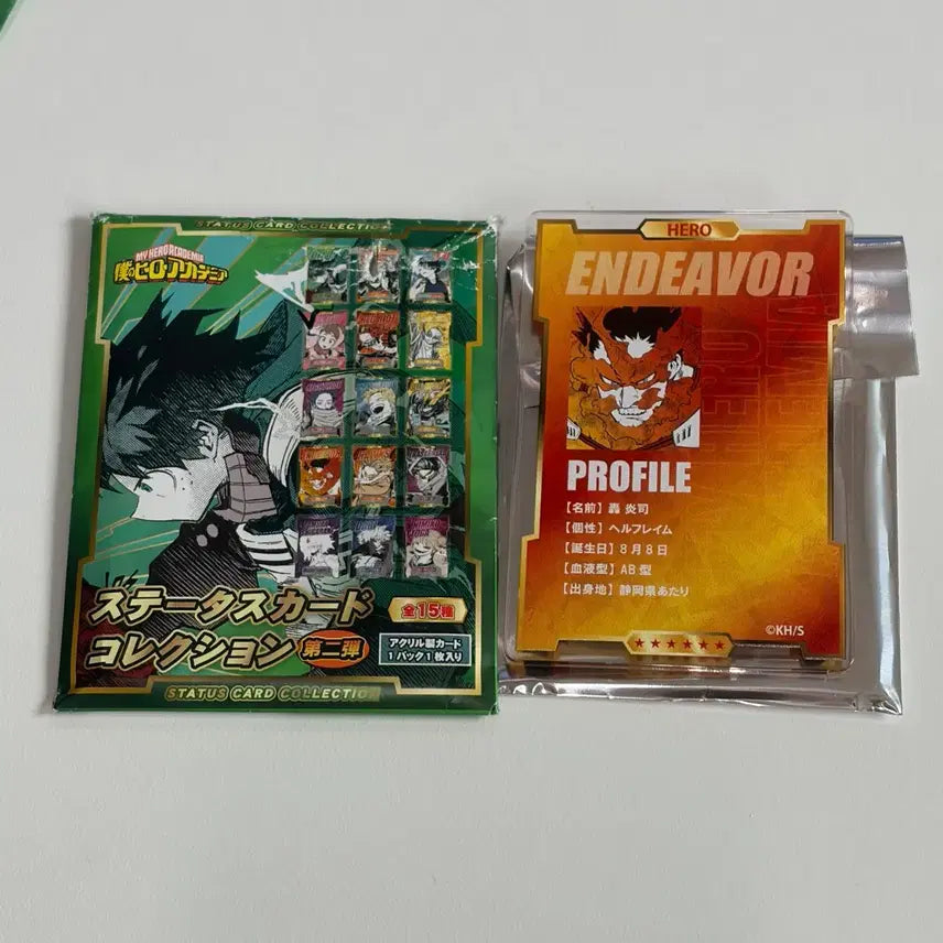 [BUNJANG] My Hero Academia Status Card Vol. 2 Endeavor / 히로아카 스테이터스 카드 2탄 엔데버