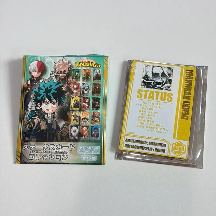 [BUNJANG] My Hero Academia Kaminari Denki Status Card Set 1 / 히로아카 스테이터스 카드 1탄 카미나리 덴키