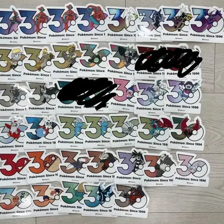 [BUNJANG] Pokemon 30th Anniversary Stickers - Dugtrio, Omanyte, Golett / 포켓몬스터 30주년 스티커 페로코체 부란다 암나이트 땃쭈르 몸지브림 네오라이트