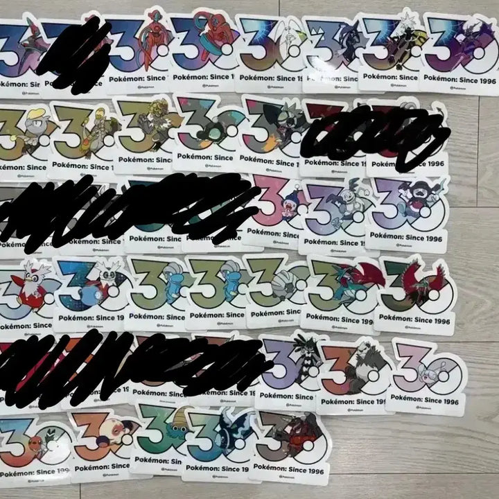 [BUNJANG] Pokemon 30th Anniversary Stickers - Dugtrio, Omanyte, Golett / 포켓몬스터 30주년 스티커 페로코체 부란다 암나이트 땃쭈르 몸지브림 네오라이트