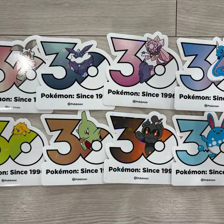 [BUNJANG] Pokemon 30th Anniversary Stickers Diancie Marshadow Azumarill Dragonair Pancham / 포켓몬스터 30주년 스티커 교환 디안시 멜리시 신뇽 파쪼옥 마기아나 애버라스