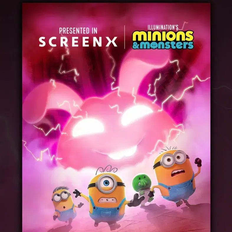 [BUNJANG] Minions &amp; Monsters ScreenX Poster, Extra Collection Ticket, Original Slide / [미니언즈&amp;몬스터즈] 스크린엑스 포스터, 스크린엑스 엑스트라 컬렉션 티켓, 오리지널 슬라이드