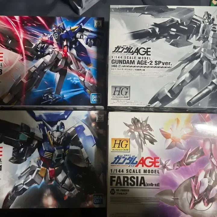 [BUNJANG] HG Gundam AGE-3 Normal / AGE-2 SPver. / AGE-1 Normal / Pharzia Set Plastic Models / HG 건담 AGE-3 노멀 / AGE-2 SPver. / AGE-1 노멀 / 파르시아 세트