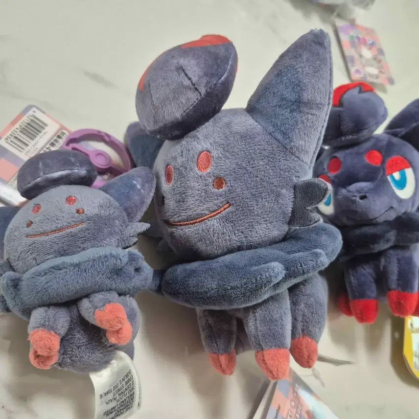 [BUNJANG] Pokemon Zoroark Transform Ditto Zoroark Plush + Keychain Set / 포켓몬스터 조로아 변신 메타몽 조로아 인형+키링 세트