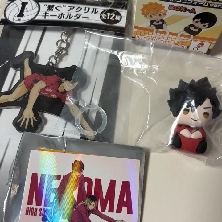 [BUNJANG] Haikyuu!! Kurokuji Acrylic Ring Figure Sticker Set / 하이큐 쿠로 쿠지 아크릴 반지 피규어 스티커 애니메이트 일괄