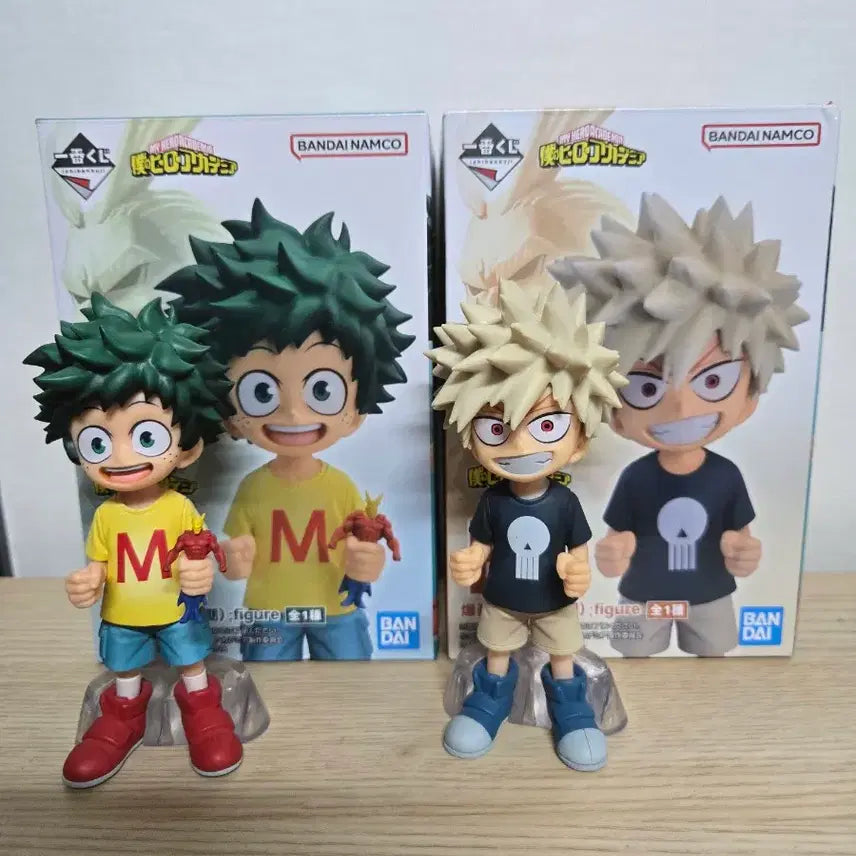 [BUNJANG] My Hero Academia Ichiban Kuji "The Two Heroes" Chibi Izuku Midoriya (C Prize) &amp; Katsuki Bakugo (E Prize) Figures / 히로아카 나히아 나히아 제일복권 두사람의 동경 치비 미도리야 C상 바쿠고 E상