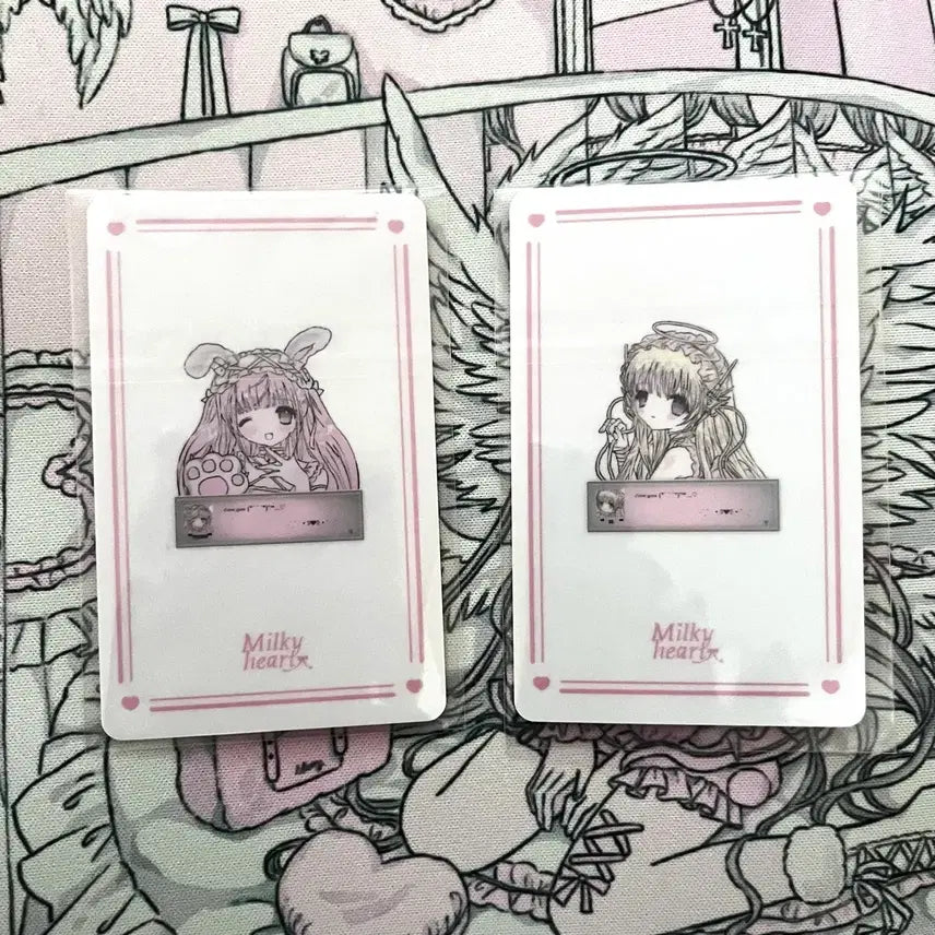 [BUNJANG] Milky Heart Photocard Set / [할인] 밀키하트 포토카트, 스티커 세트