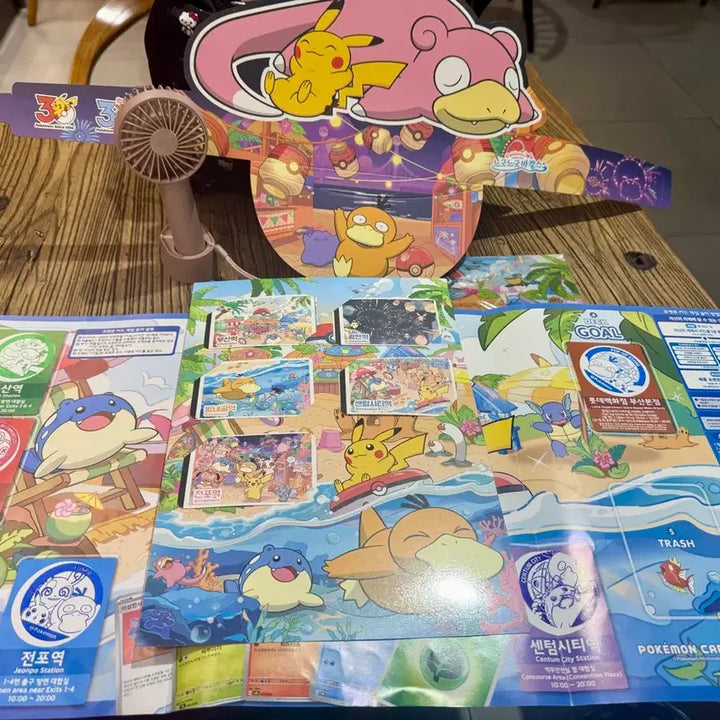 [BUNJANG] Busan Pokemon Stamp Rally Souvenir Set / 부산포켓몬 스탬프 랠리 사은품. 지하철표 5종 세트 모음 일괄판매